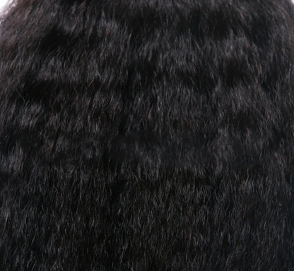 Extensiones de cortina de pelo de Brasil, pelo brasileño rizado, Yaki, recto