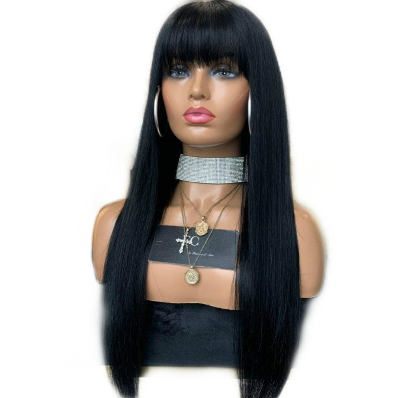 peluca seminatural  largo liso - Long Straight Wig