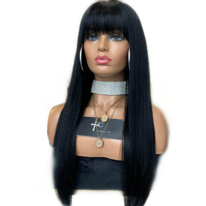 peluca seminatural  largo liso - Long Straight Wig