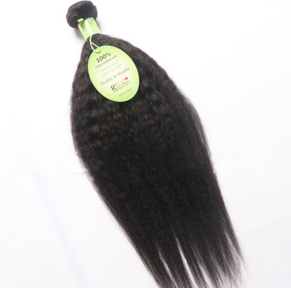Extensiones de cortina de pelo de Brasil, pelo brasileño rizado, Yaki, recto