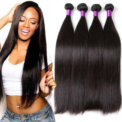 Cabello humano liso brasileño, cabello liso natural de color natural, muy vendido (hot sale).”