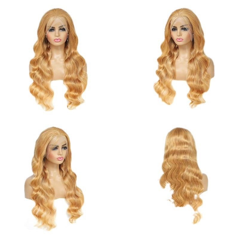 Peluca lace frontal 13x4 de cabello humano 100% natural con base tipo headgea