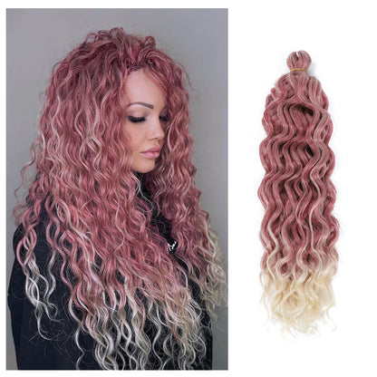Cabello para crochet estilo onda océano hawaiana