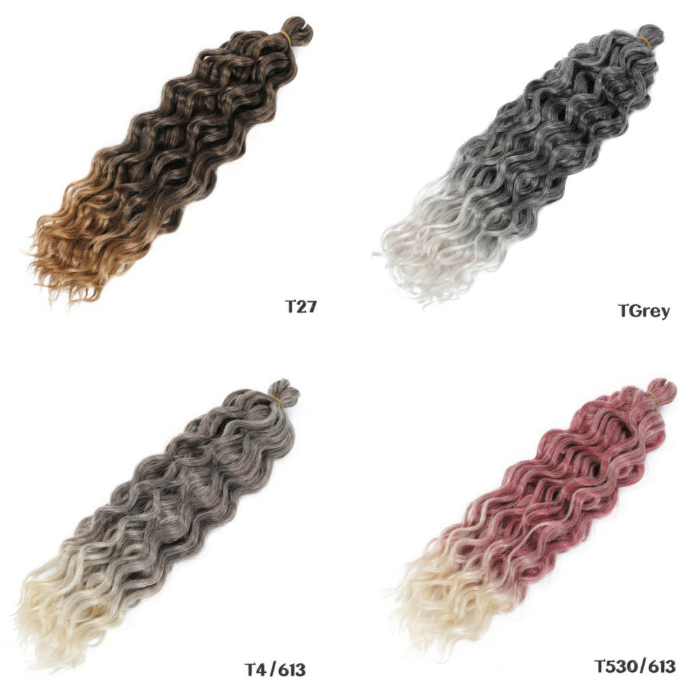Cabello para crochet estilo onda océano hawaiana